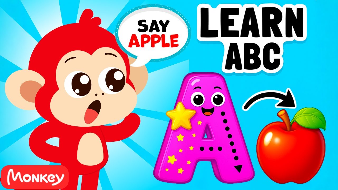 A to Z Alphabet Letters 🔠 A for Apple 🍎 ABC Learning For Toddlers | Monkey Junior Play & Learn