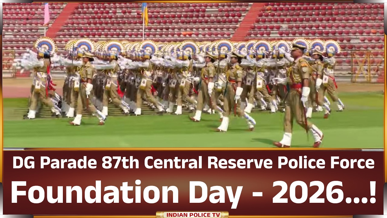 LIVE | DG Parade 87th Central Reserve Police Force Foundation Day - 2026...!