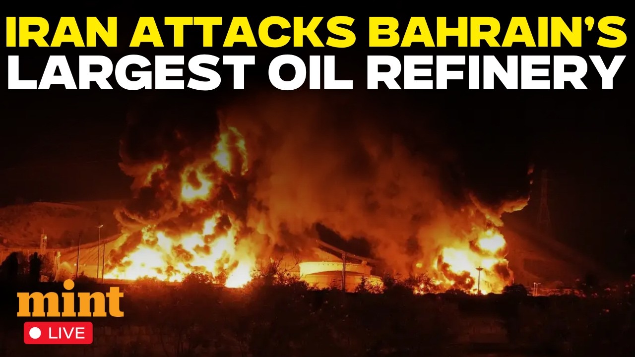 Iran War Live | Iran Strikes Bahrain&rsquo;s Largest Oil Refinery After Israel Attacks Tehran Fuel Depots