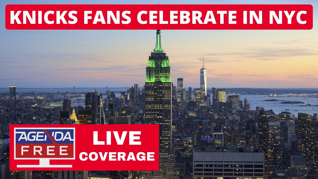 Knicks Fans Celebrate in New York City - LIVE Breaking News Coverage