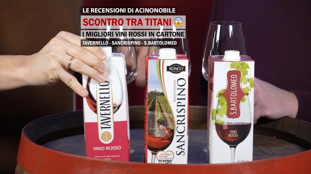 Tavernello, San Crispino e S. Bartolomeo: Qual è il miglior Vino Rosso in Brick?