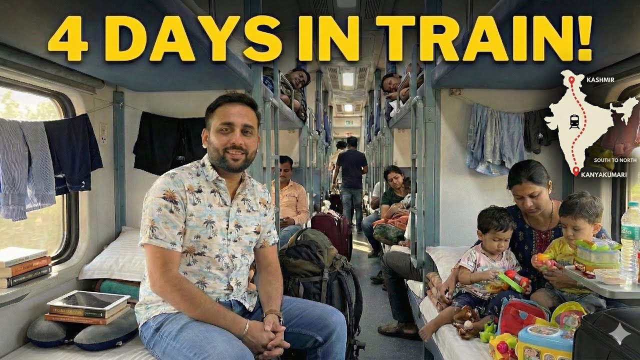 How I Spent 4 Days on a Train from Kanyakumari to Kashmir (76+ hours)
