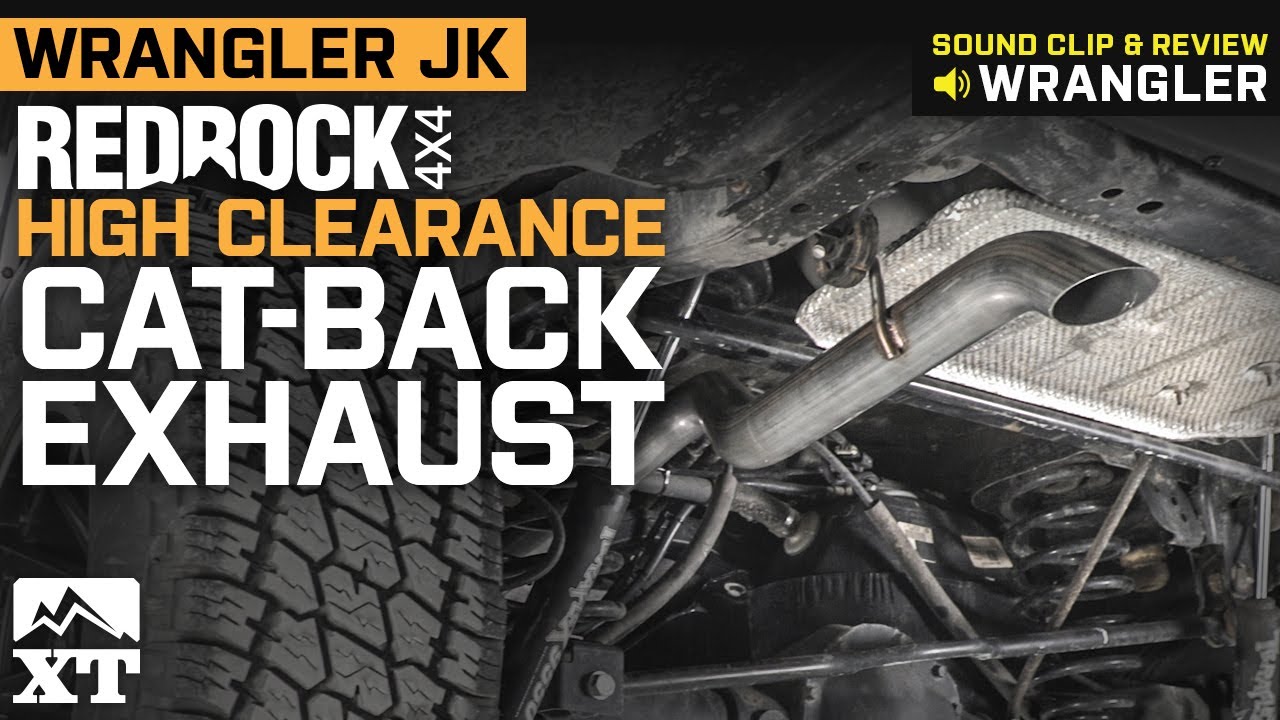Jeep Wrangler JK RedRock 4x4 High Clearance Cat Back Exhaust Sound Clip & Install