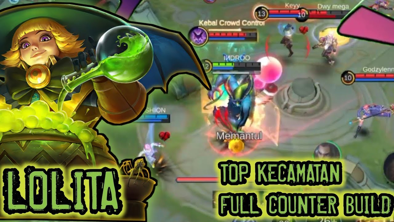 27 Assists!!  LOLITA Impish Trickster Skin Aggressive Gameplay - Build Top Kecamatan Lolita ~ MLBB