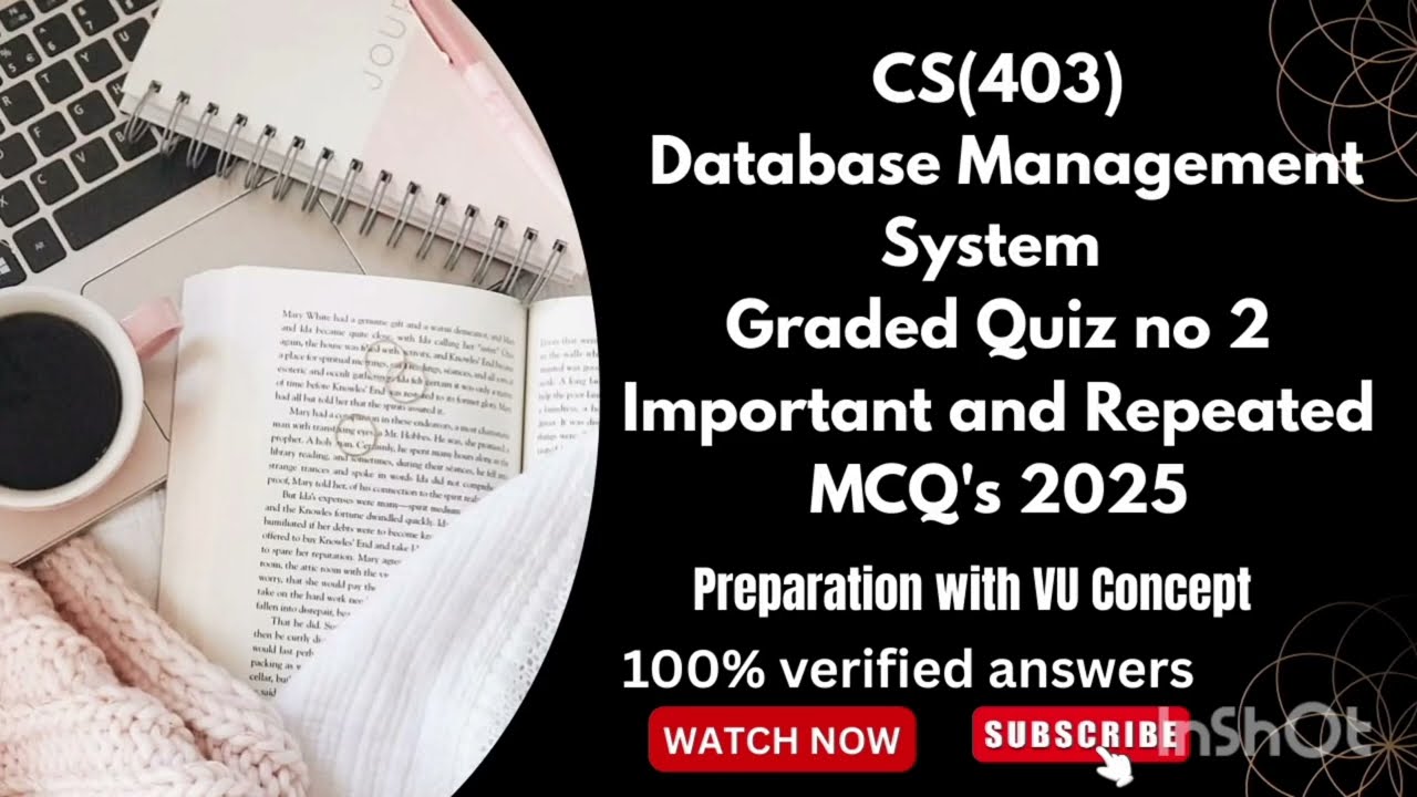 CS(403)  Quiz no 2 2025/ Midterm Preparation VU Fall 2025.