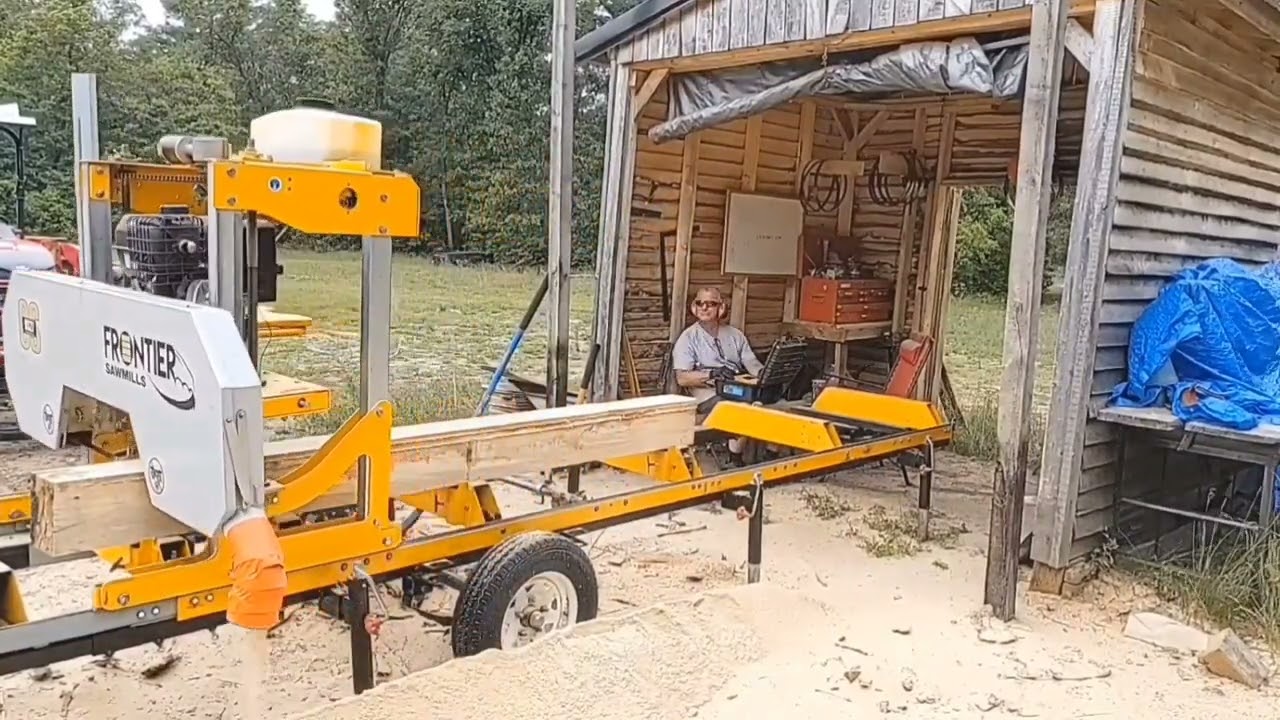 New #ripper37 vs a Once Sharpened Ripper37 on the Frontier OS27 Sawmill Pt 1