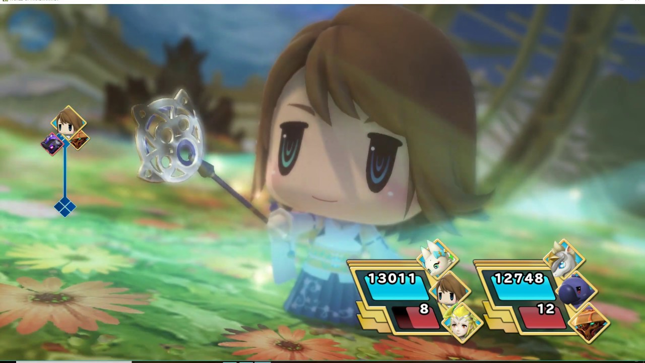 World of Final Fantasy Maxima Immortal Dark Dragon at level 80