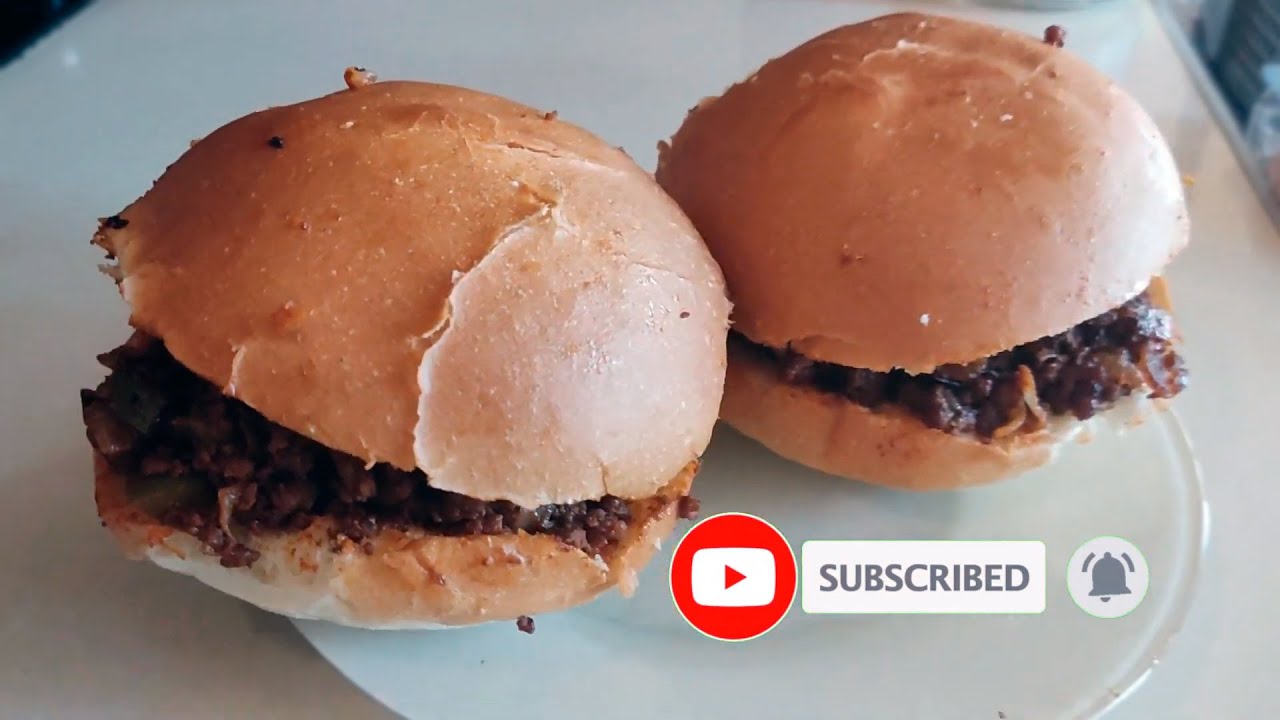 Sloppy Joe Burger 🍔 recipe