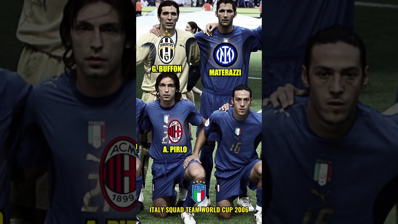 ITALY SQUAD TEAM WORLD CUP 2006 #bintangbola