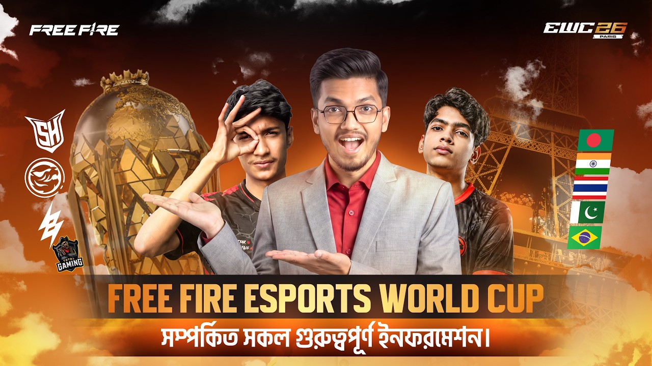 FREE FIRE ESPORTS WORLD CUP 2026 | All Important Info in One Video | Teams, Format & Schedule