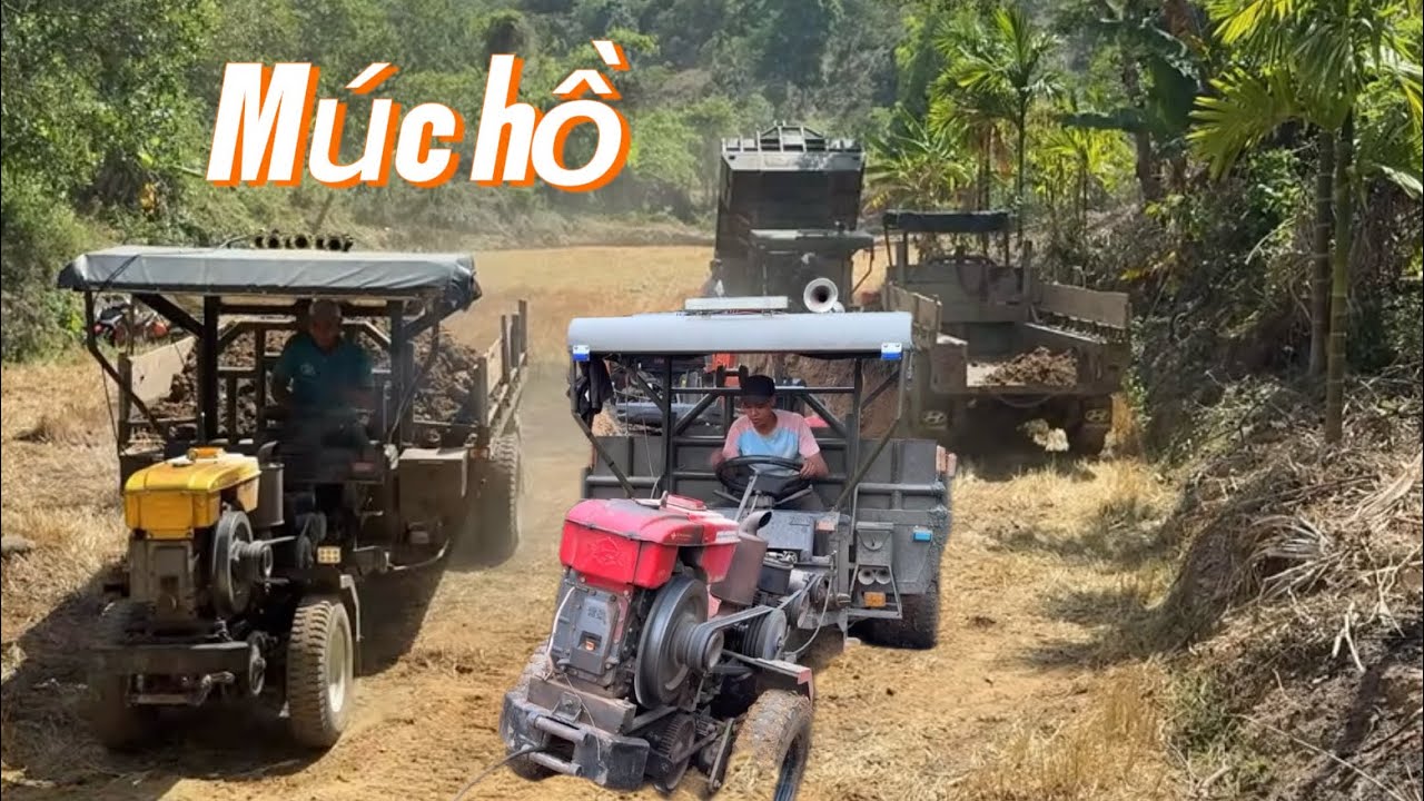 Xe công nông chở đất bị lật xe kẹp chân rất nguy hiểm / xecongnong