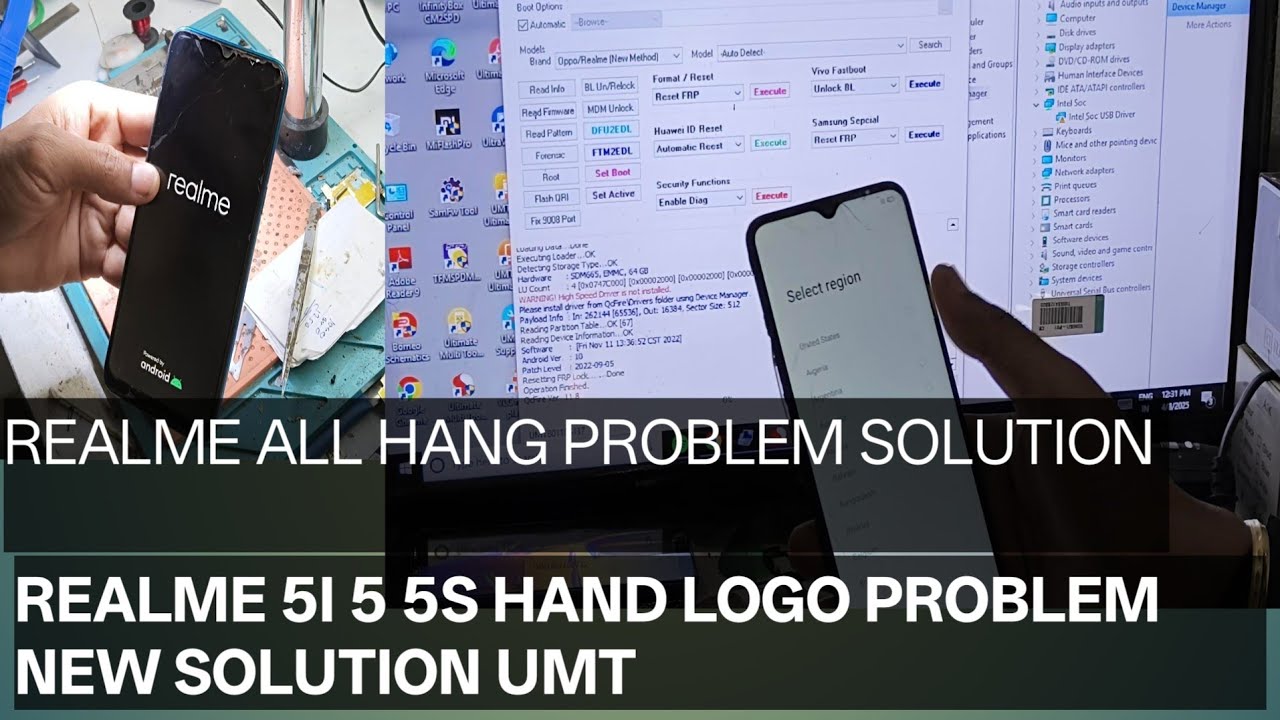 realme 5 5i 5s hang on logo solution