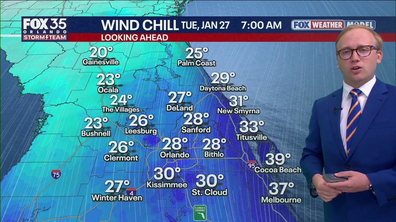 Orlando Weather Forecast: Tracking record warmth then major cold, when it hits your town