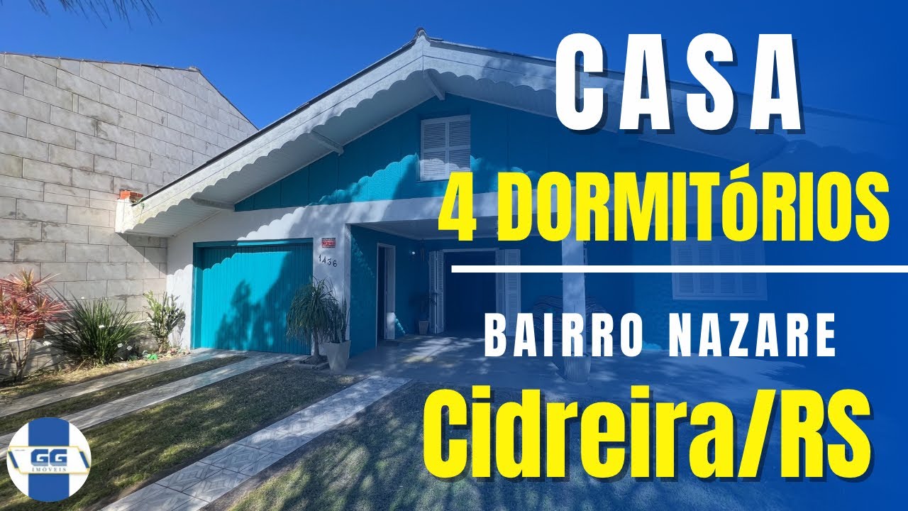R$280.000,00 - CASA COM 4 DORMITÓRIOS A VENDA NA PRAIA DE CIDREIRA/RS
