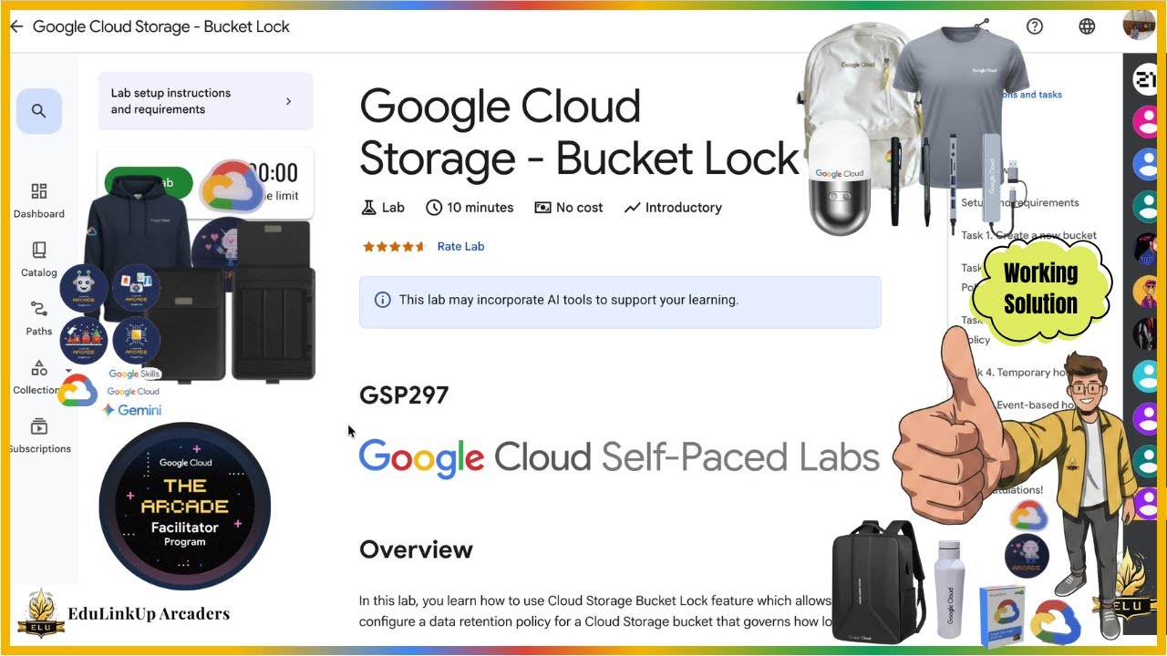 Google Cloud Storage - Bucket Lock | GSP297