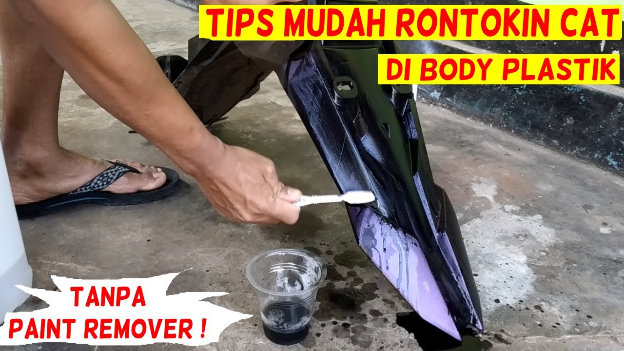 CARA REMOVER CAT PADA MEDIA PLASTIK !!!
