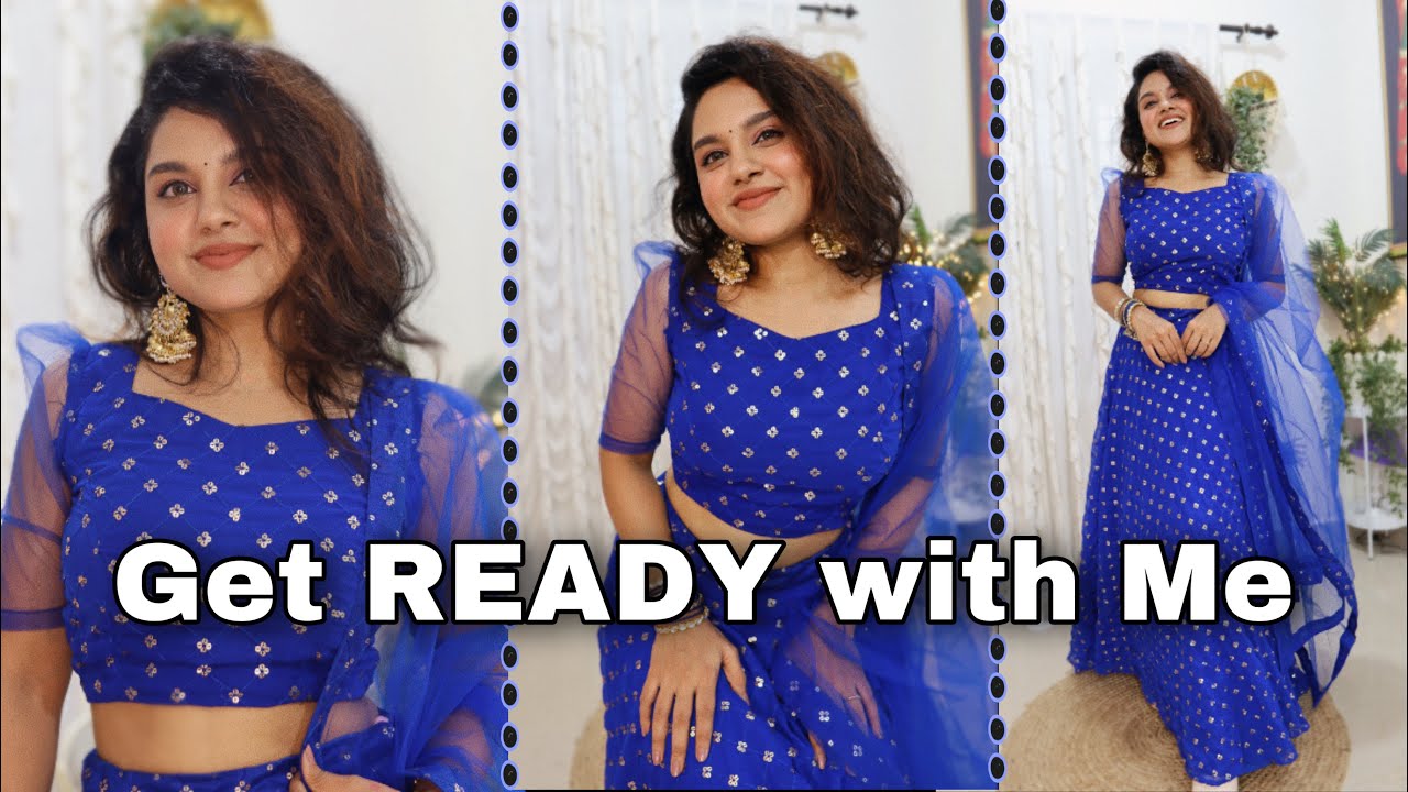 For 💍 Wedding Function ✨ Lehenga Makeup Look ~ Guest Edition / PurPle KohL Megha