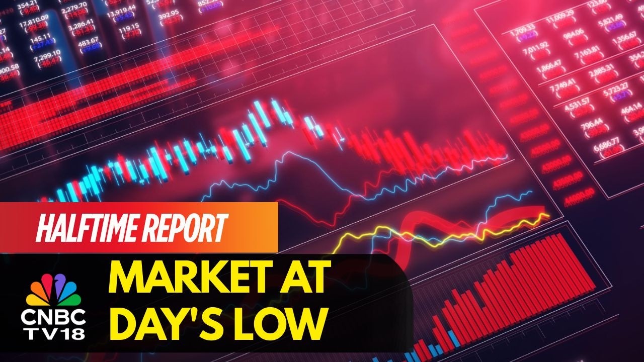 Sensex, Nifty At Day's Low; ICICI Bank, L&T, Max Healthcare Top Drags | CNBC TV18