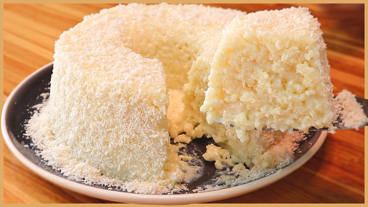 Sem FORNO - Sem OVOS - Super FÁCIL - BOLO CREMOSO DE TAPIOCA GRANULADA - Receitas de Pai
