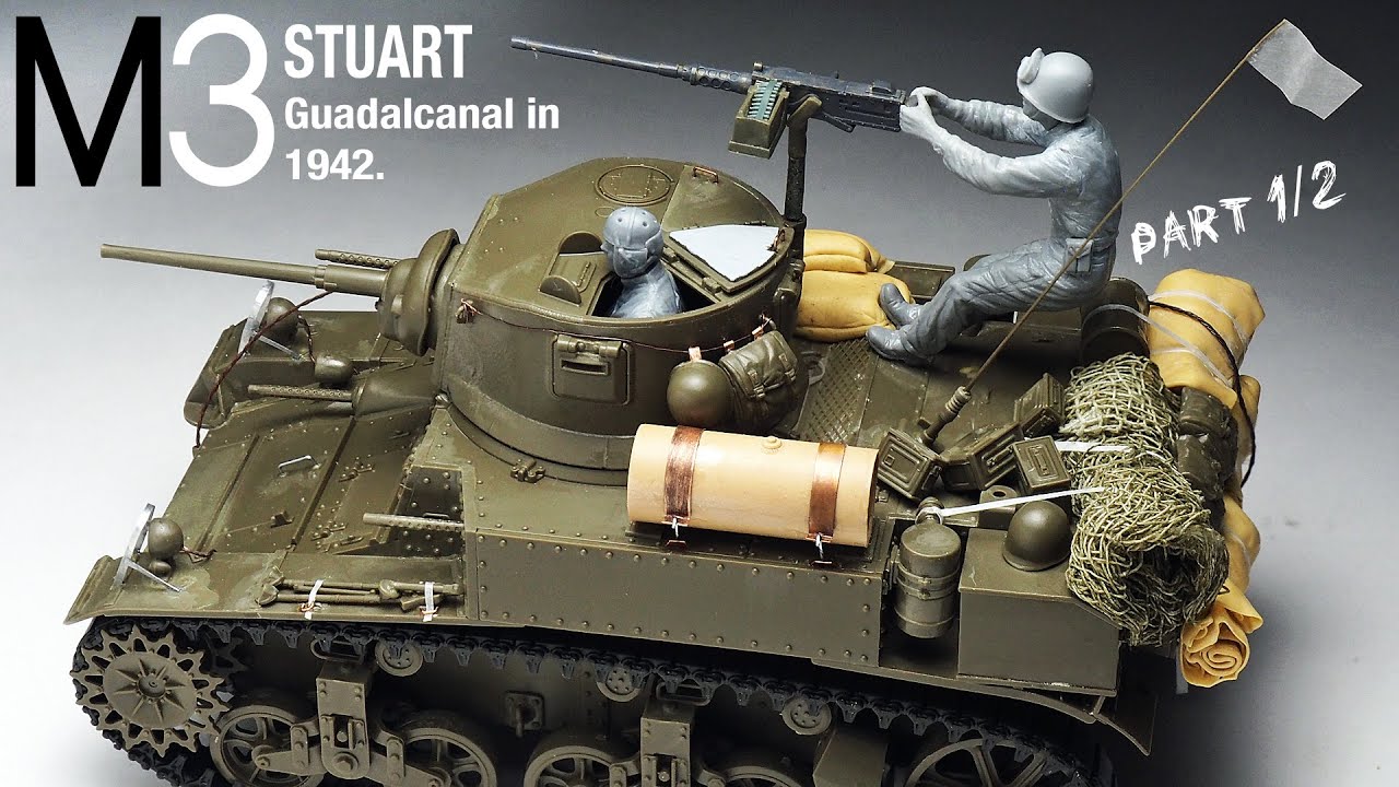 M3 STUART - Part 1 - 1/35 TAMIYA - Tank Model - [ model building ]