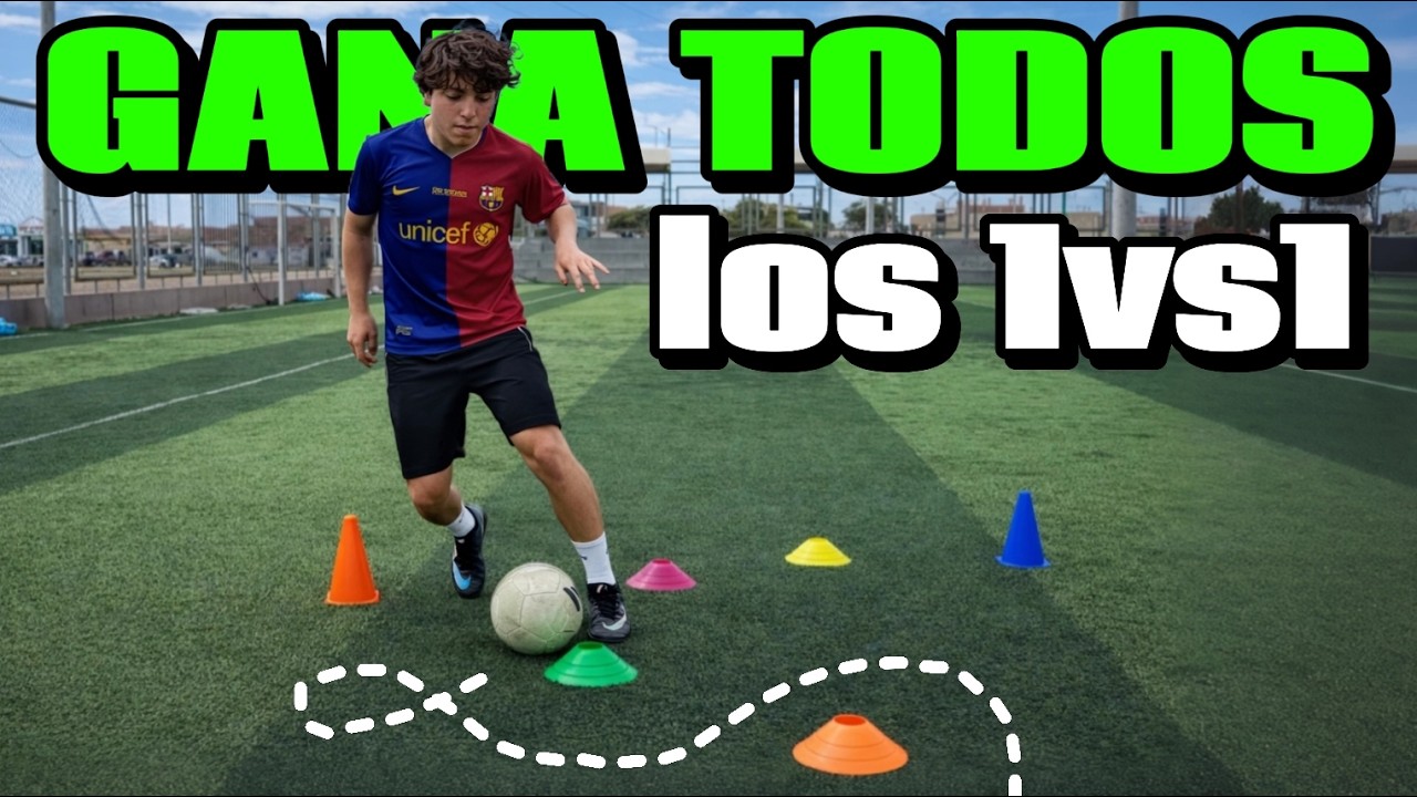 5 EJERCICIOS para ser IMPARABLE en el 1vs1 ⚽🔥Ejercicios para mejorar el regate en el fútbol