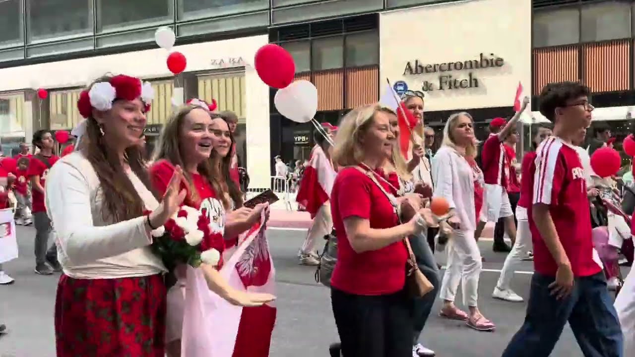 87th Annual Pulaski Day Parade Polish American New York City NYC USA 2024 Oct 6 Real Sounds Unedited