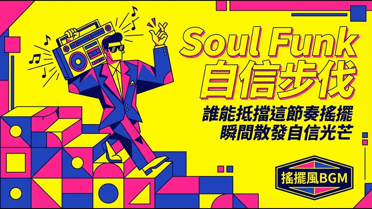 誰能忍住不跟著這段貝斯律動？超Chill的「Soul Funk」神曲，戴上耳機瞬間拉滿你的自信氣場｜走路帶風的專屬BGM｜復古靈魂樂搖擺清單