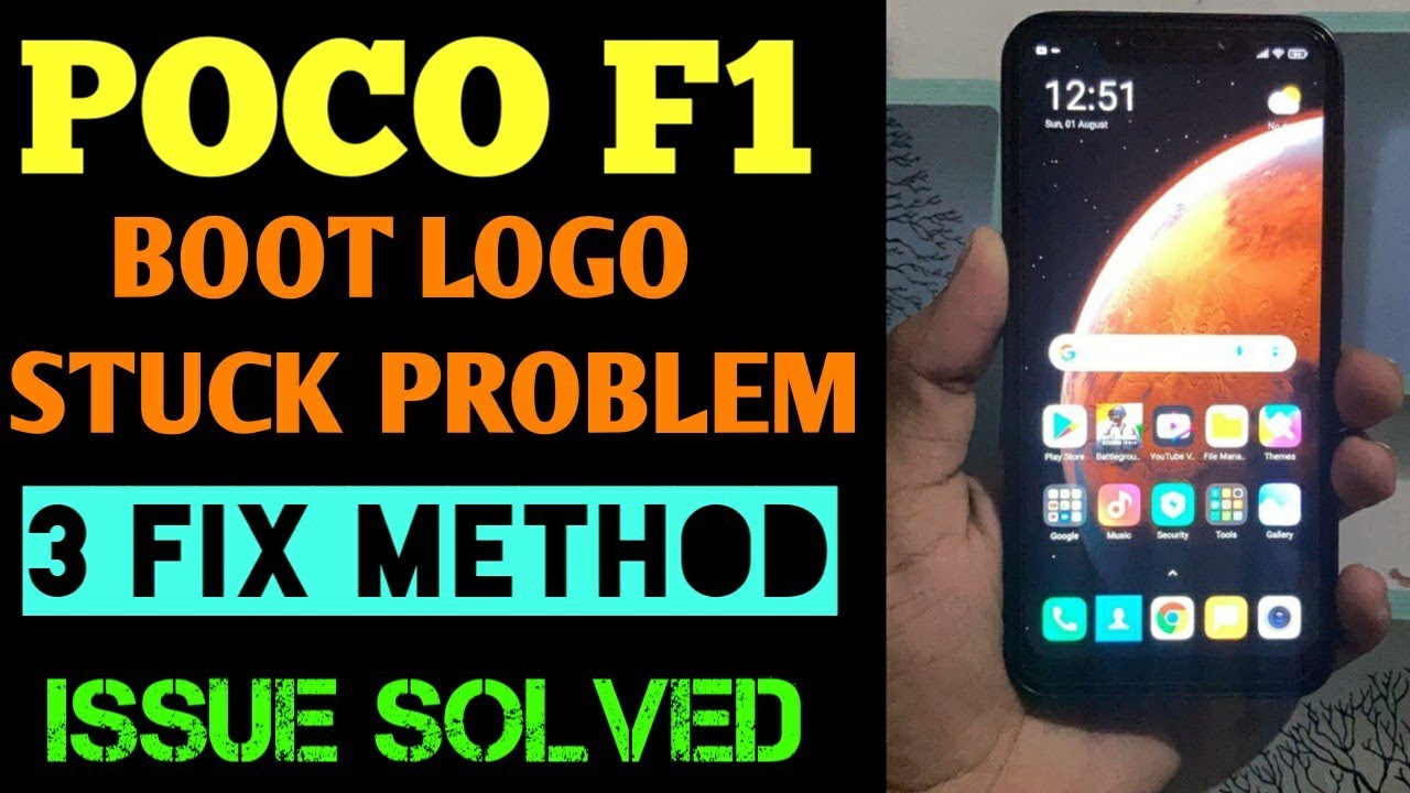 Poco F1 MIUI Logo Stuck Problem 2021 | 3 Easy Solutions | How to Fix MIUI Logo Stuck On Boot Screen