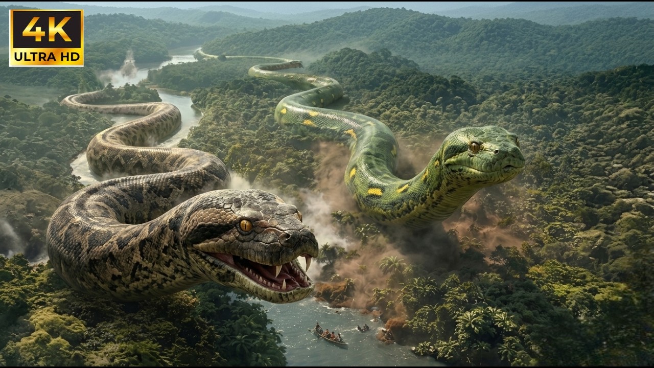 #KingKongVsTitanoboa #JungleShowdown #EpicBattle #MonsterClash #prehistoricgiants