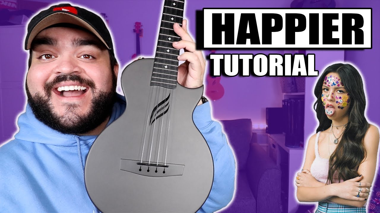 Happier - Olivia Rodrigo (EASY Ukulele Tutorial)