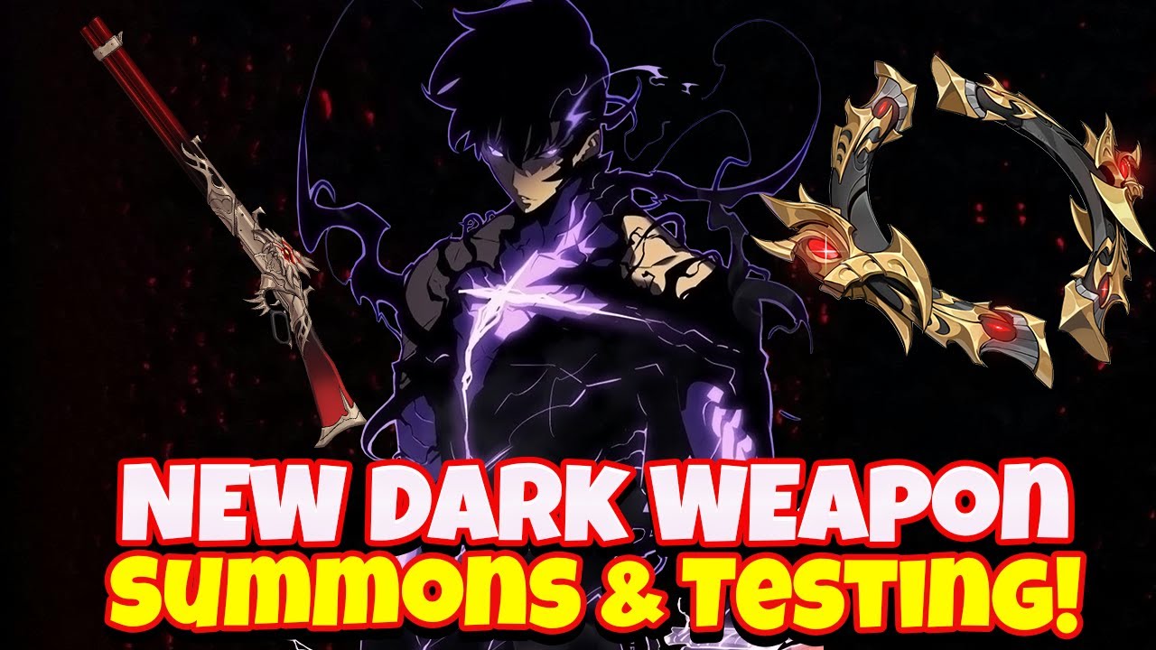 2 New DARK weapons ARE HERE! Summon & Testing! [Solo Leveling: Arise]