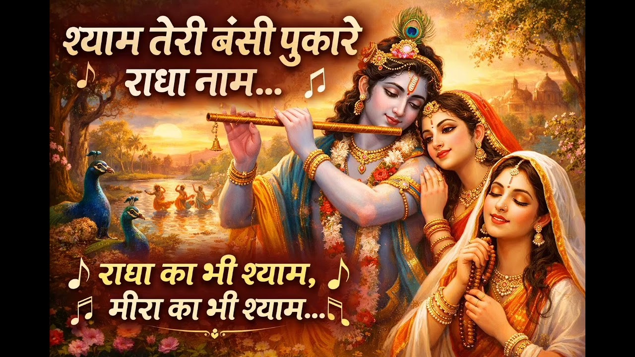 श्याम तेरी बंसी पुकारे राधा नाम | Radha Meera Shyam Bhajan | New Krishna Bhajan 2026