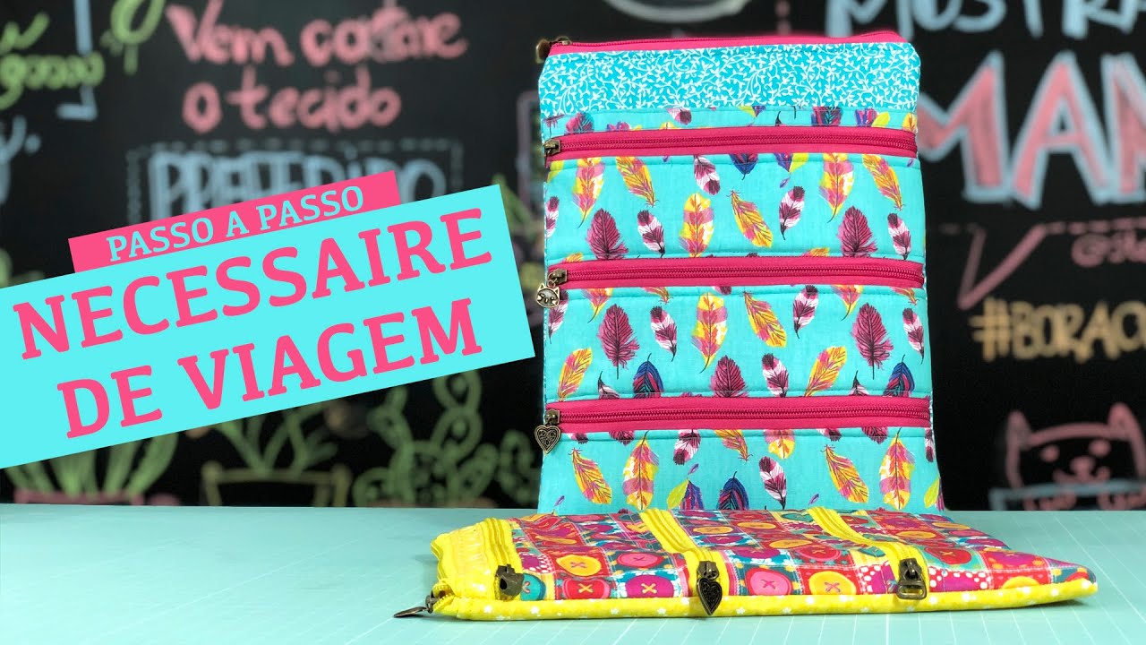 Necessaire de Viagem - Passo a passo necessaire fácil