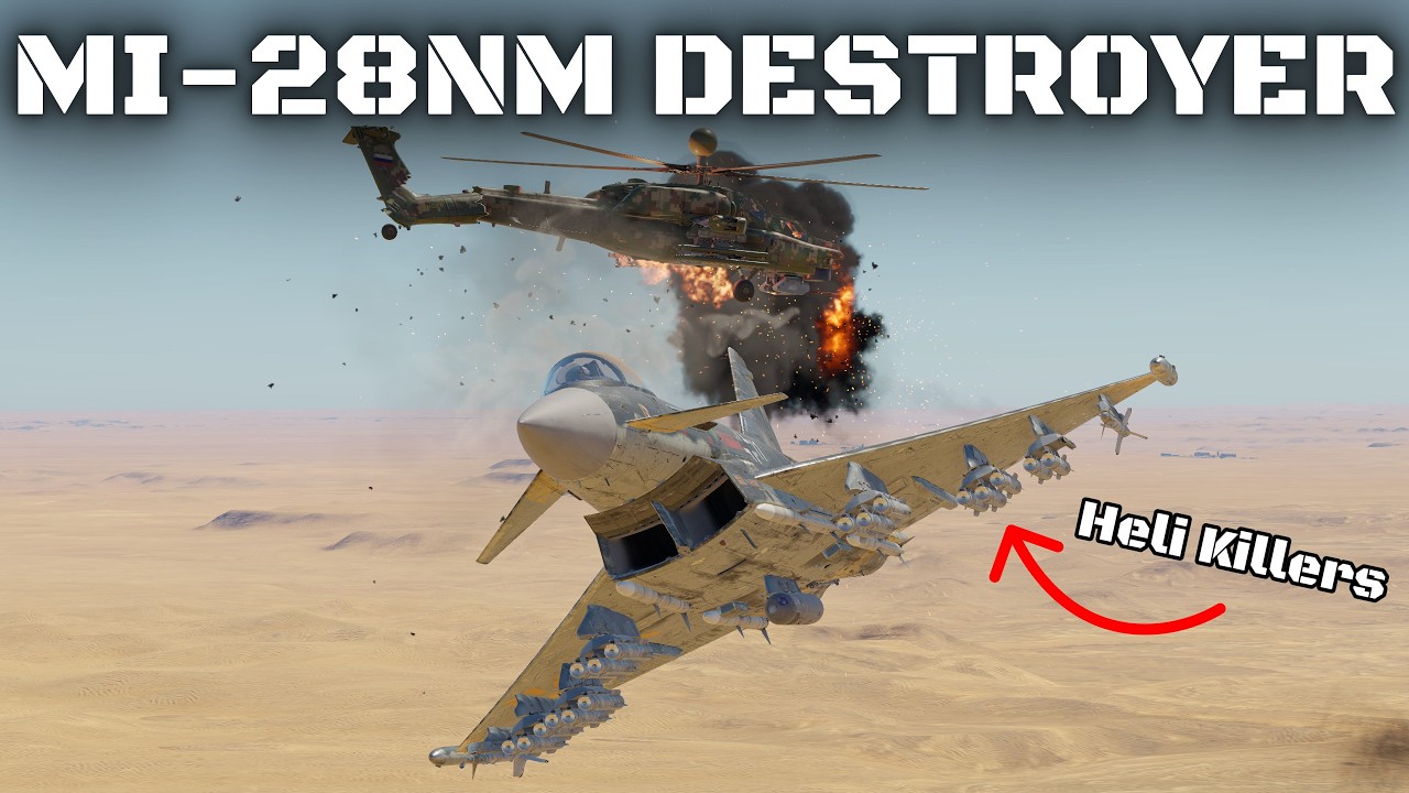 Я убил спамеров Ми-28 серой.. (EF-2000 CAS)