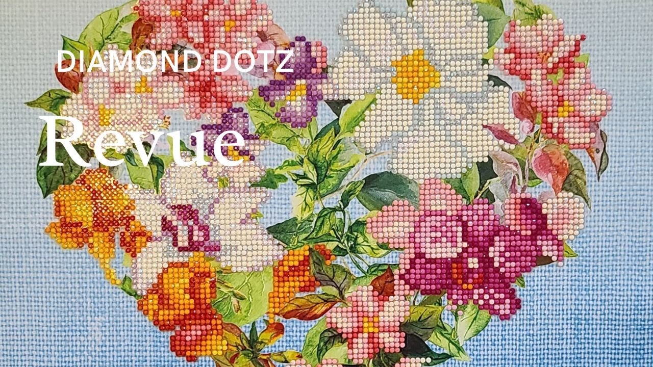 Revue du diamond painting Flower Heart de Diamond Dotz