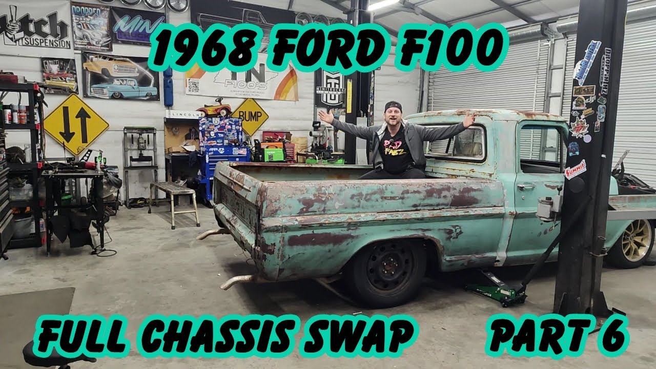 1968 Ford F100 Full Chassis Swap with a Mercury Grand Marquis Part 6