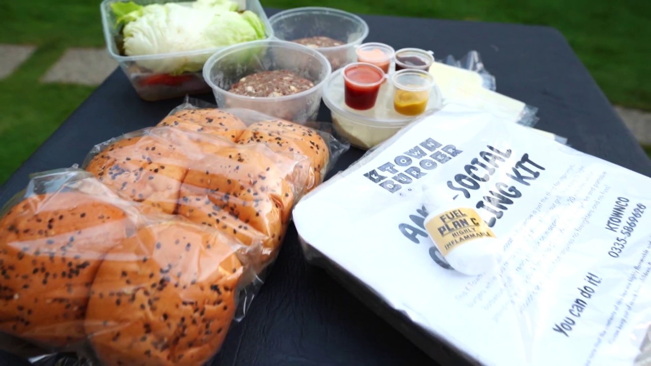 K Town DIY Isolation Burgers with Anti-Social Grilling Kit