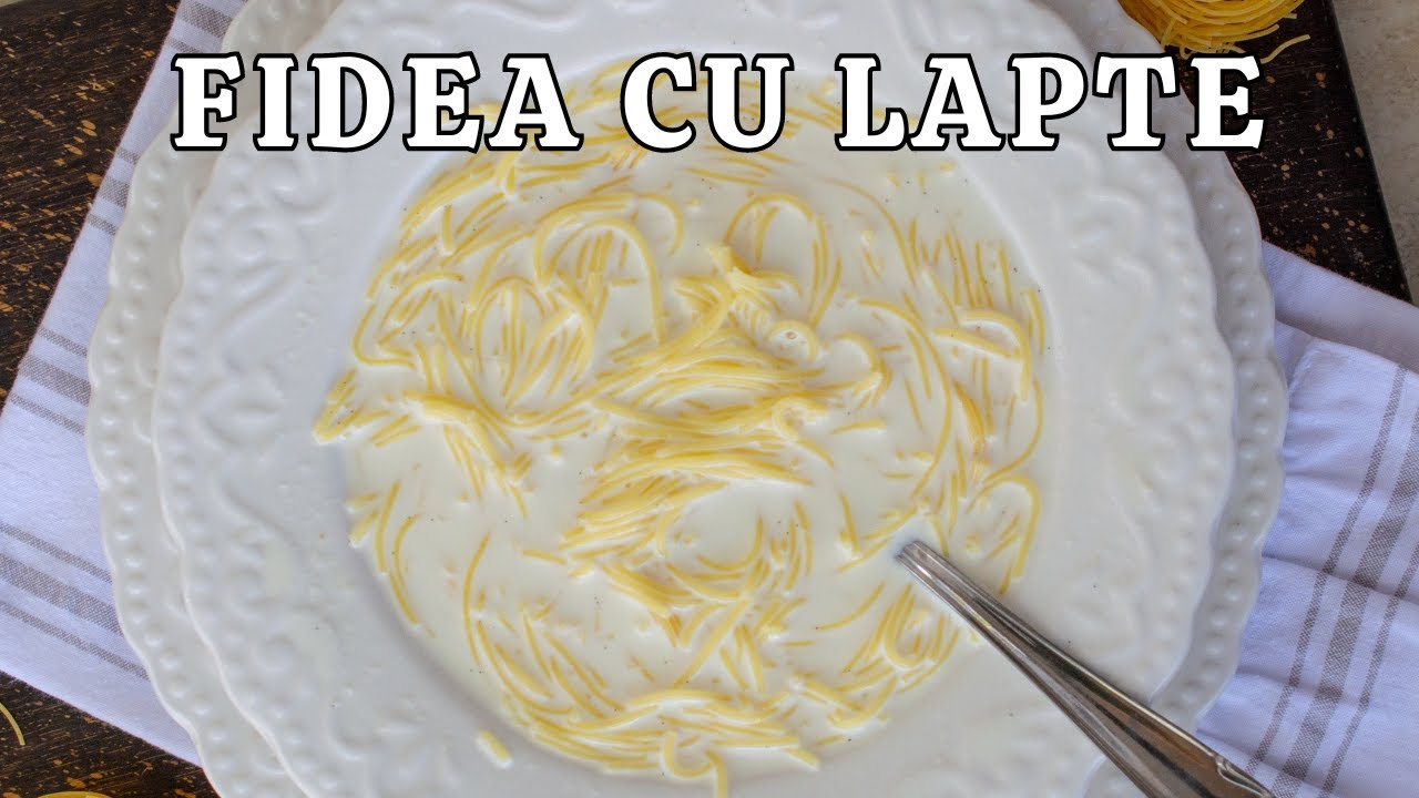 Fidea cu lapte vanilat - rețeta ca în copilărie