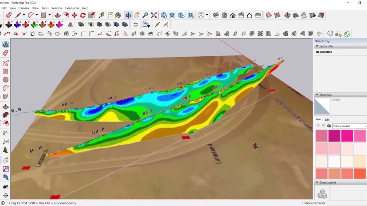 Pengolahan Data Geolistrik 2D dan 3D Menggunakan Software Res2dinv, Sketchup dan Voxler.