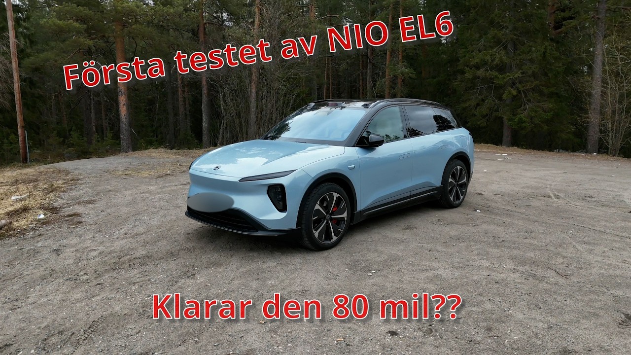 Ny bil! Första testet av NIO EL6  Tripp till Piteå