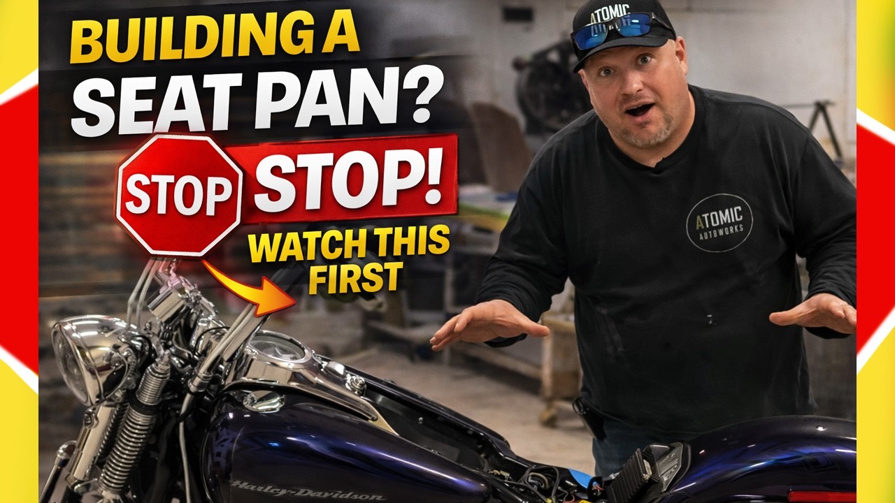 How to Build a Custom Fiberglass Motorcycle Seat Pan | Full Step-by-Step Guide!
