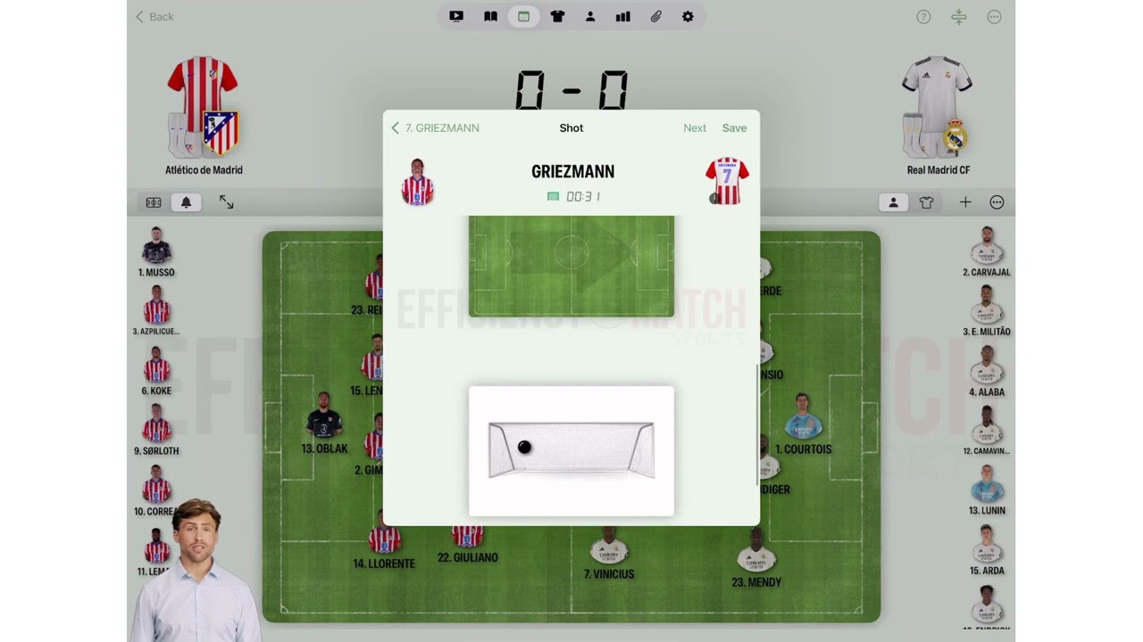 1/7. Com puc realitzar un anàlisis tàctic utilitzant Efficiency Match Sports?
