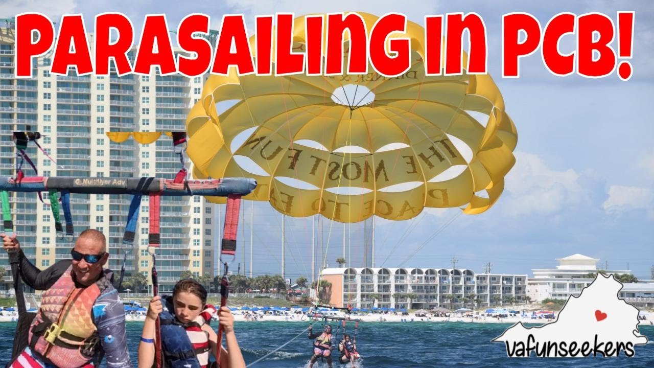 Up, Up, and Away Thrillseekers! Parasailing over Beautiful Panama City Beach