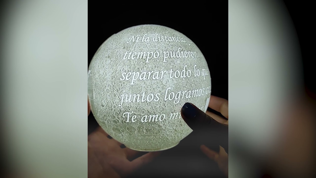 Luna Personalizada recargable multicolor