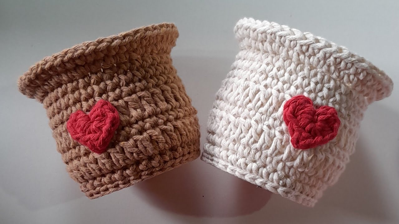 VASINHOS  DE CROCHÊ COM BARBANTES /PASSO A PASSO