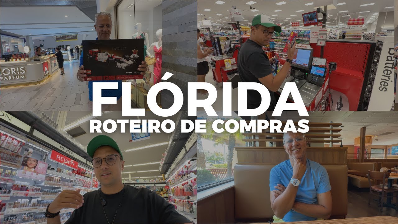 Compras na Flórida com Preços 2025 | Sawgrass, Walmart, Target, BestBuy e Lojas de Departamento