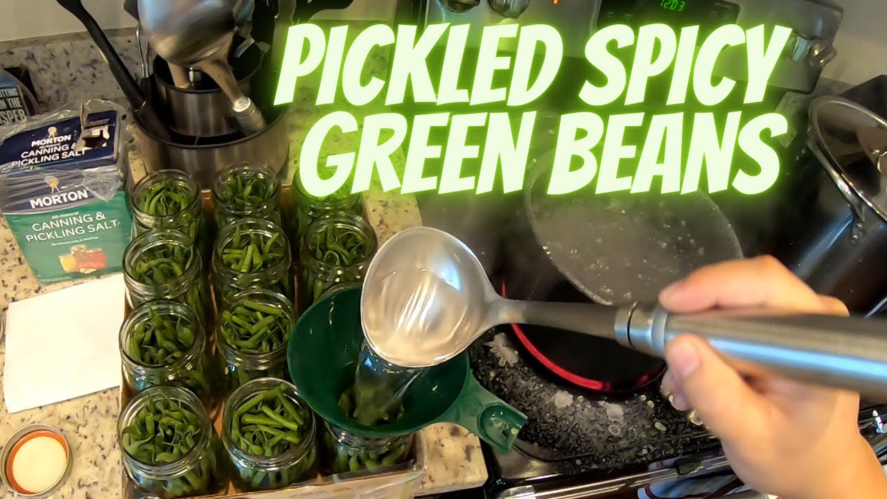 Pickled Spicy Green Beans | Homemade Pickled Spicy Green Bean Recipe