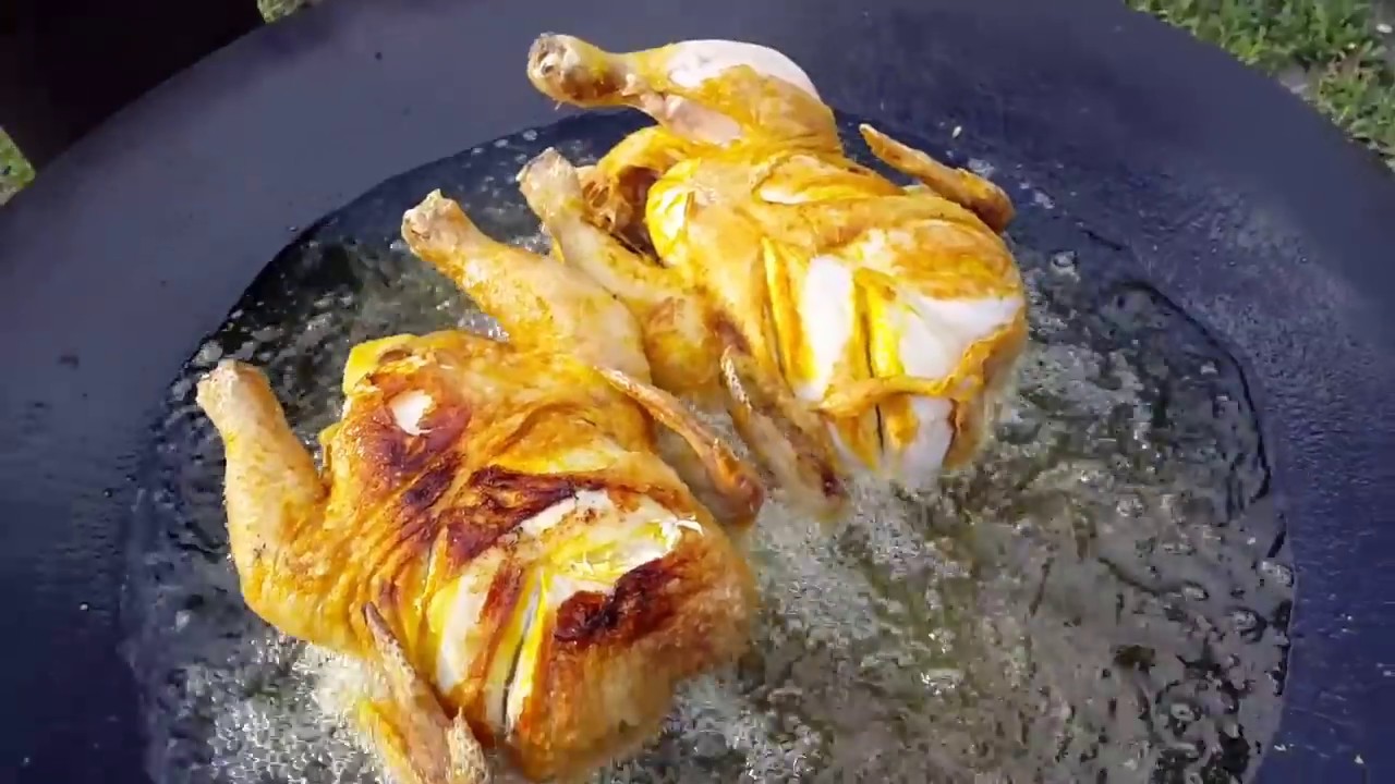 Курица на диске  Вкусный рецепт для пикника