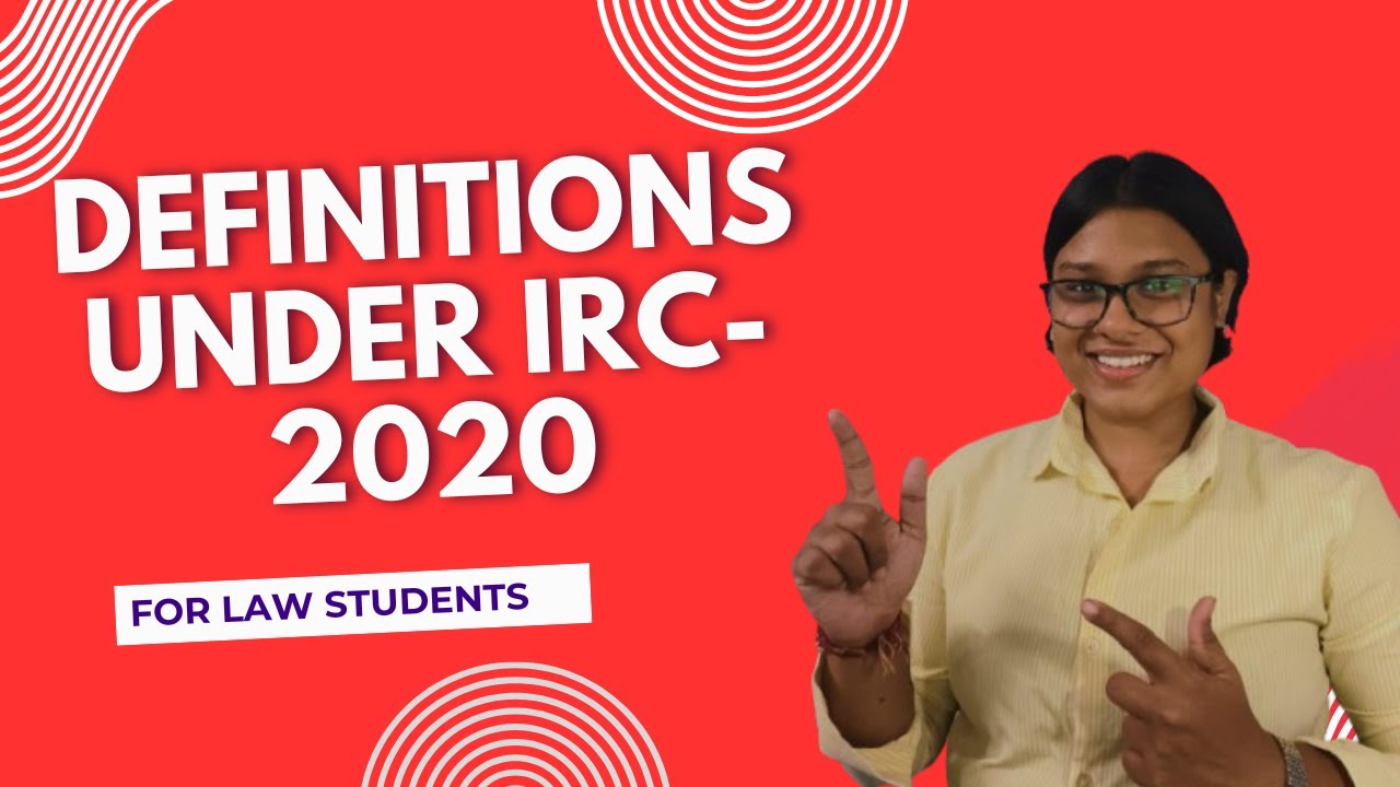 Definitions under IRC 2020.