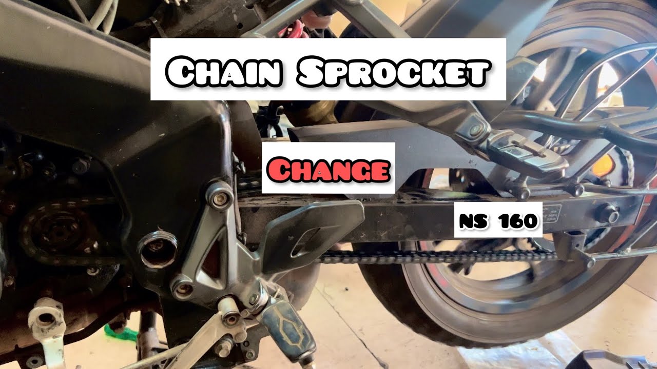 Bajaj Pulsar NS160 Chain Sprockets Change